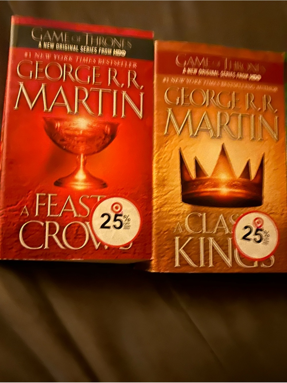 3 Game of Thrones books, very good condition